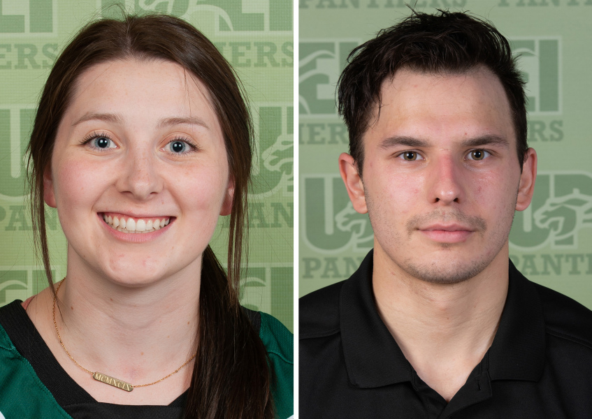 Reese Baxendale and Troy Lajeunesse A female athlete and a male athlete