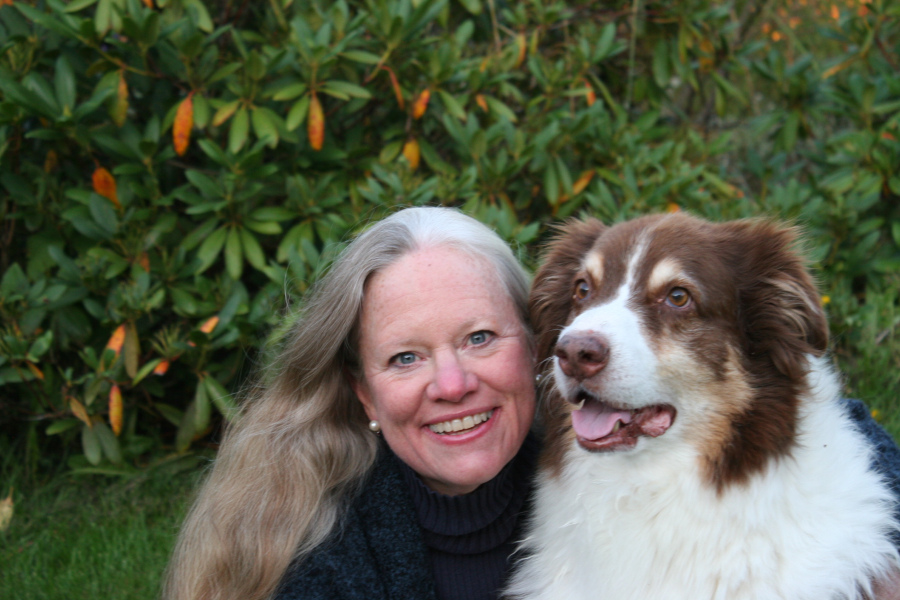 Dr. Karen Overall, with her dog, Picasso Dr. Karen Overall, with her dog, Picasso