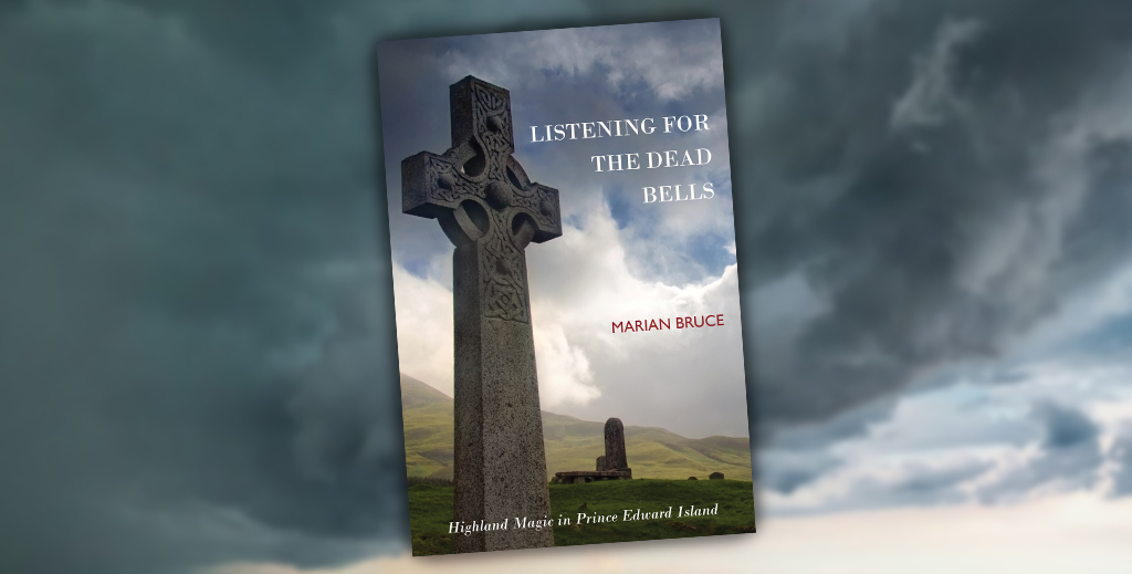 Listening for the Dead Bells is published by Island Studies Press A book cover featuring a stone cross