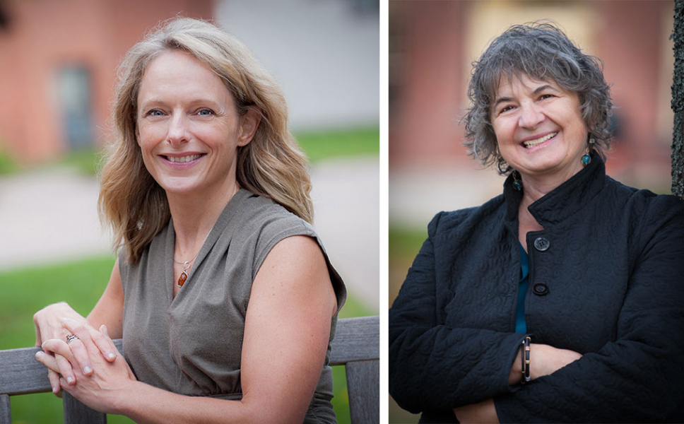 Lori Mayne and Dr. Laurie Brinklow Medium close-up photos of two smiling females