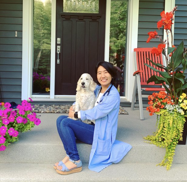 Kelly Yoo, AVC Class of 2021, and her dog Maru Kelly Yoo, AVC Class of 2021, and her dog Maru