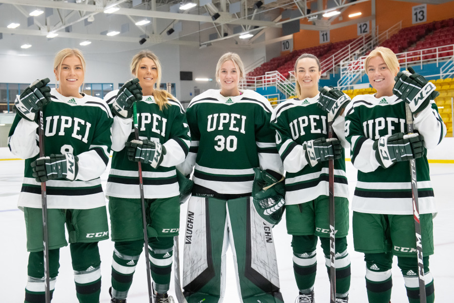 UPEI Women’s Hockey Panthers Kelly Clements, Lexie Murphy, Shaylin McFarlane, Taylor Gillis and Ally Clements UPEI Women’s Hockey Panthers Kelly Clements, Lexie Murphy, Shaylin McFarlane, Taylor Gillis and Ally Clements