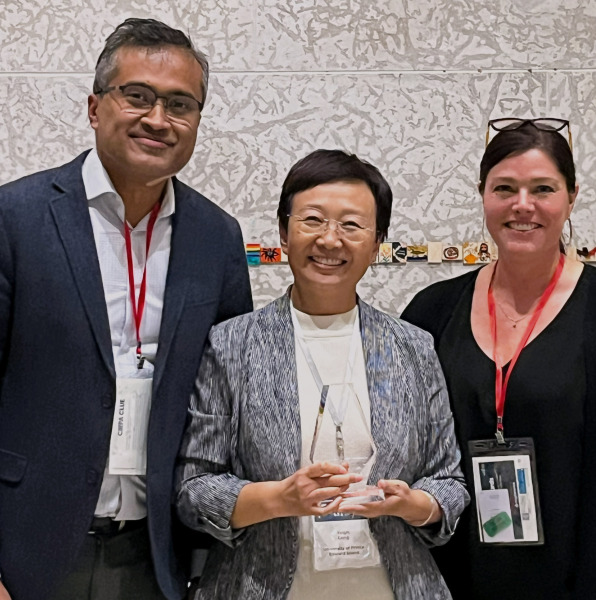 From left to right: Neil Chakraborty, former CIRPA Board Member, Dr. Yuqin Gong, and Dr. Stephanie McKeown, former CIRPA President From left to right: Neil Chakraborty, former CIRPA Board Member, Dr. Yuqin Gong, and Dr. Stephanie McKeown, former CIRPA President