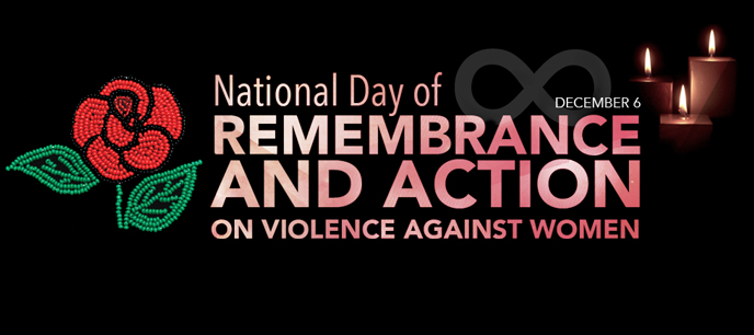 National Day of Remembrance and Action on Violence Against Women graphic National Day of Remembrance and Action on Violence Against Women graphic