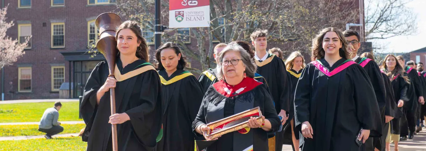 UPEI graduates in Convocation procession