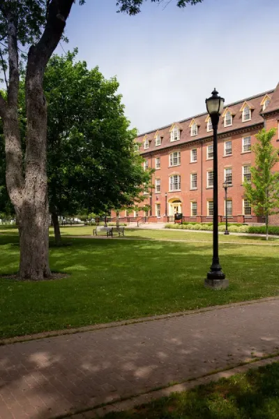 UPEI's quadrangle and SDU Main Building